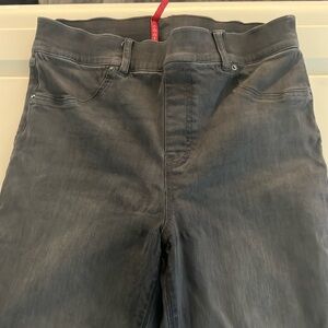 Spanx Vintage Gray Distressed Ankle Stretch Skinny Jeans {20213} L/G